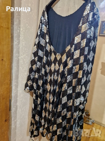 Дамска рокля с пайети, снимка 4 - Рокли - 53416760