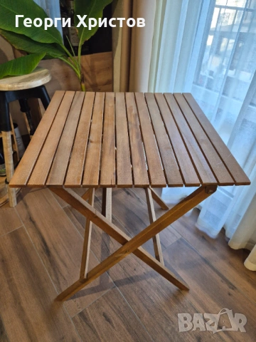 Дървена Сгъваема Маса