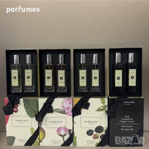 Jo Malone Oud & Bergamot + Dark Amber & Ginger Lily Cologne 2x30ml, снимка 1 - Унисекс парфюми - 49277452