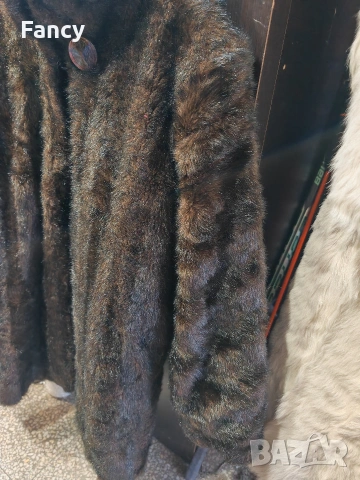 Дамско кожено палто изкуствен косъм, снимка 5 - Палта, манта - 53166248