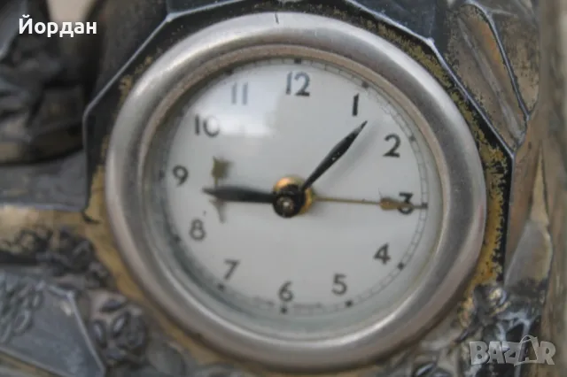 Настолен часовник с латерна, снимка 6 - Антикварни и старинни предмети - 49713597