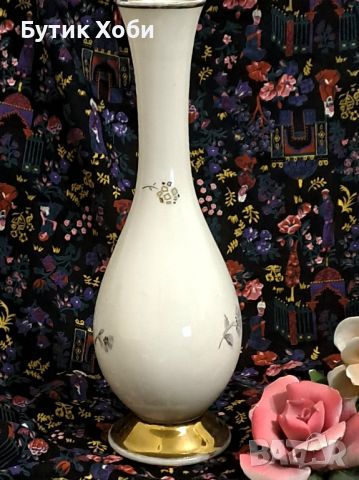 Винтидж ваза баварски порцелан  J. Seltmann , снимка 2 - Антикварни и старинни предмети - 46419123