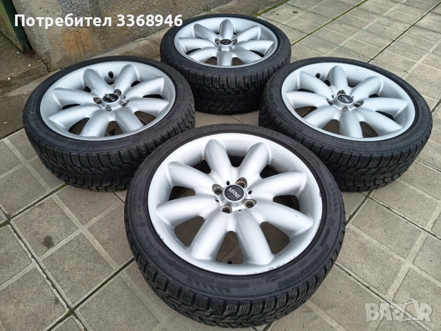 Джанти Mini Cooper 17" 4x100 със зимни гуми 205/45/17, снимка 8 - Гуми и джанти - 53515490