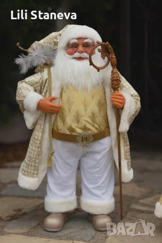 Златният Дядо Коледа – мигновено празнично настроение у дома!, снимка 7 - Декорация за дома - 52413894