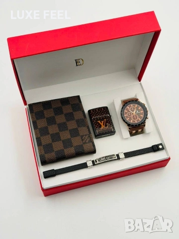 Louis Vuitton 💎Мъжки Памучни Комплекти , снимка 4 - Подаръци за мъже - 53360190