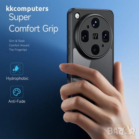 DUX DUCIS Aimo Прозрачен Калъф за Oppo Find X9 Ultra 5G - PC+TPU, 0.8mm защита, 1.2m SGS, REACH, Чер, снимка 4 - Калъфи, кейсове - 54265384