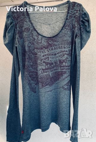 Тънка блуза vintage LEVI STRAUSS оригинал, снимка 8 - Блузи с дълъг ръкав и пуловери - 45211130