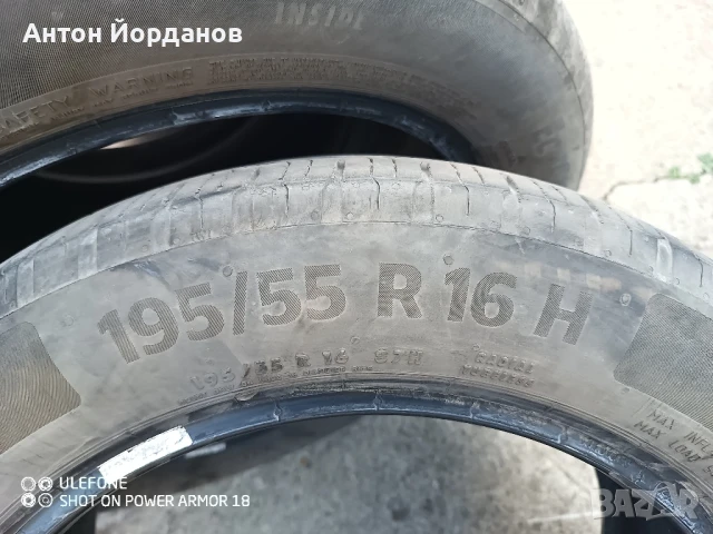 Летни гуми Continental 195/55R16, снимка 5 - Гуми и джанти - 51095152