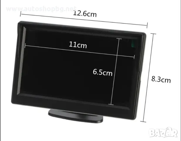 5" МОНИТОР ЗА КАМЕРА ЗА КАМИОН/МИКРОБУС/АВТОМОБИЛ, снимка 5 - Аксесоари и консумативи - 48500499