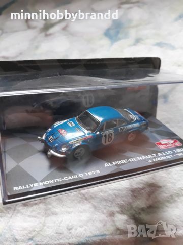 Renault Alpine 110 1800 Citroen C4 WRC  Rally  Monte  Carlo  1.43 Eaglemoss Top  Models , снимка 7 - Колекции - 46731136