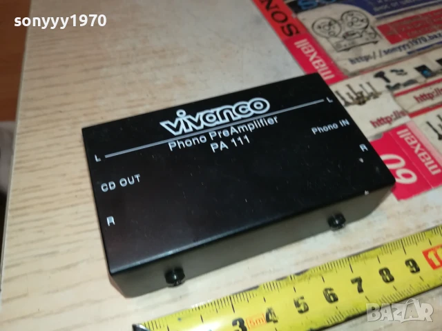 VIVANCO PA111 PHONO PREAMPLIFIER 2907250911, снимка 6 - Ресийвъри, усилватели, смесителни пултове - 51175139