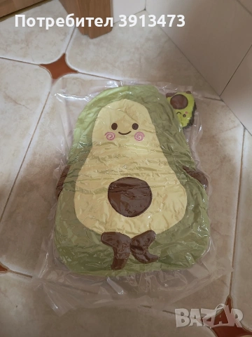 Чисто нова плюшена играчка авокадо 37см висока