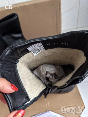 Нови мъжки кожени боти - номер 42, снимка 5 - Мъжки боти - 52882539