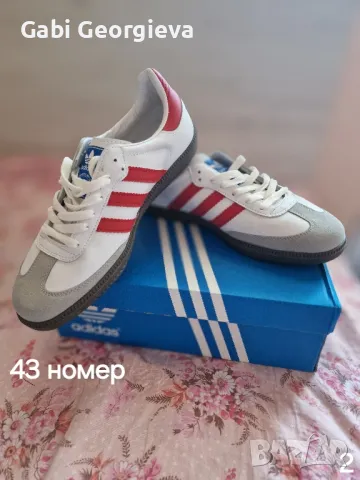 Мъжки маратонки Adidas Samba 43 и 44 номер, снимка 4 - Маратонки - 46940464