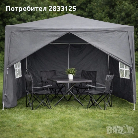 Просторна градинска шатра - стабилна конструкция и водоустойчива рамка, снимка 9 - Оранжерии - 53878901