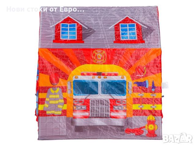  Палатка за игра  Пожарна станция 95x75x102cm (8722, снимка 3 - Мебели за детската стая - 46462859