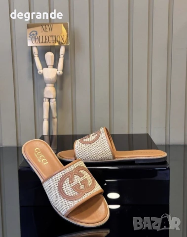 Чeхли Gucci в два цвята 