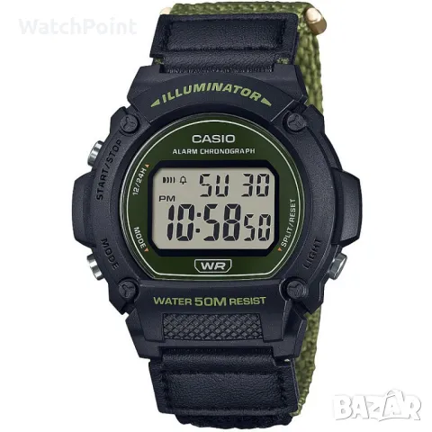 Дигитален часовник Casio - W-219HB-3AVEF, снимка 1 - Мъжки - 49214094