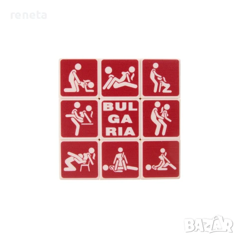 Куб магически, Секс пози, Пластмасов, 7х7 см, снимка 1