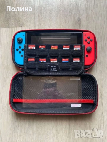 Nintendo Switch + 11 игри + кейс и стъклен протектор