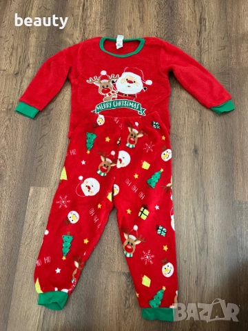 Коледно комплектче блузка и панталон 18-24 м 