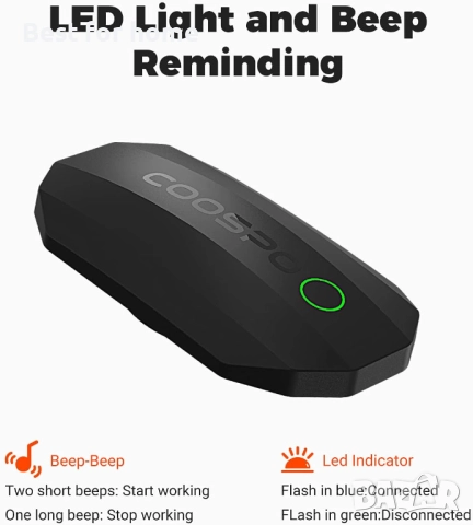 COOSPO Bluetooth пулсомер с колан за гърди, снимка 2 - Друга електроника - 52581897