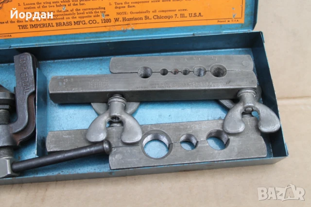 Инструмент за разширяване на отвора на медни тръбички ''The imperial brass MFG. CO'', снимка 3 - Други инструменти - 51066257