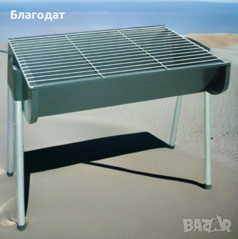 Метално барбекю на дървени въглища LAMARQUE LSQ-4831, снимка 3 - Скари - 52501230
