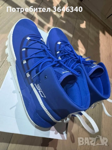 Under Armour Curry 5 "Royal" размер 47,5, снимка 3 - Спортни обувки - 53260964