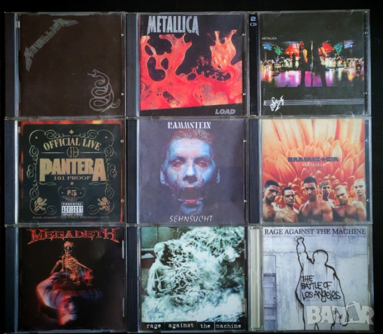 Metallica, Megadeth, RATM, Pantera, Rammstein - неофициални матрични CD дискове