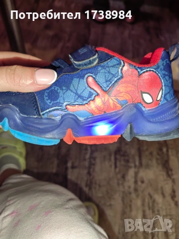 Детски светещи маратон спайдър мен, снимка 2 - Детски маратонки - 53875343