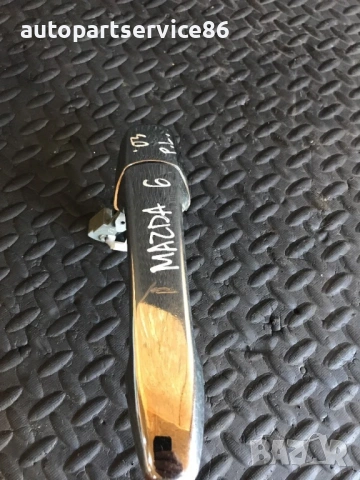 Външна дръжка за предна лява врата хромирана RHD за Mazda 6 (2002-2007), снимка 3 - Части - 53714449