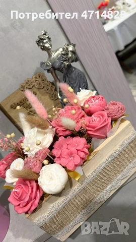 букети от соев восък , снимка 2 - Декорация за дома - 53168989