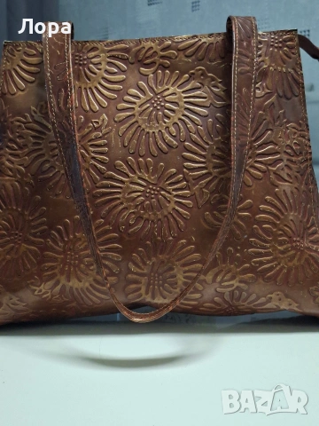 Дамска чанта естествена кожа , снимка 3 - Чанти - 53009487
