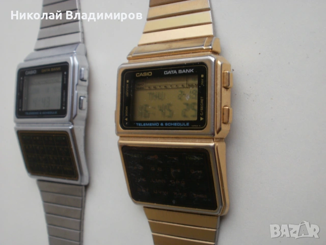 Casio елка калкулатор мъжки стари 1980 г. ръчни часовници , снимка 4 - Мъжки - 53565517