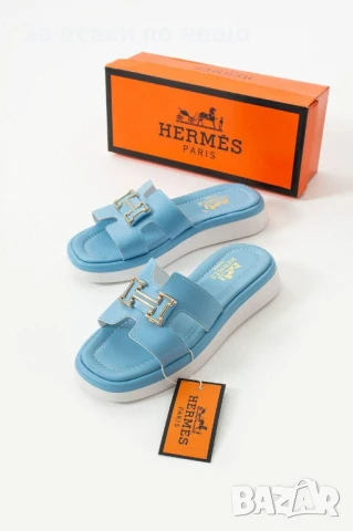 Hermes Дамски Чехли Хермес - Налични Различни Цветове Код E603, снимка 8 - Чехли - 50957584