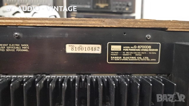 Sansui G-8700DB стерео ресийвър, снимка 7 - Ресийвъри, усилватели, смесителни пултове - 52644028