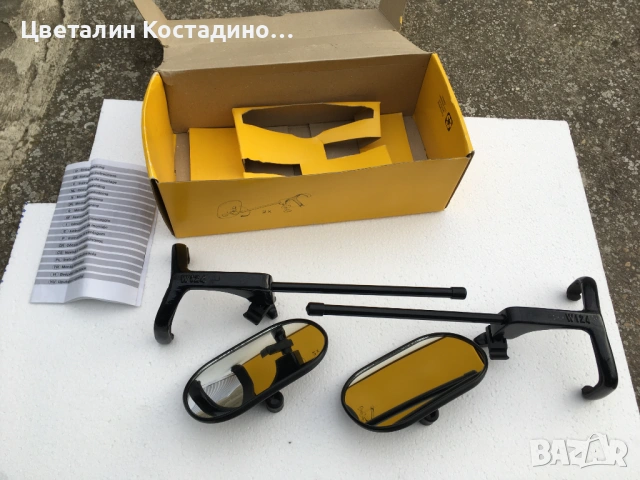 допълнителни огледала за W124 ,при теглене на каравана или платформа , снимка 5 - Аксесоари и консумативи - 53904601