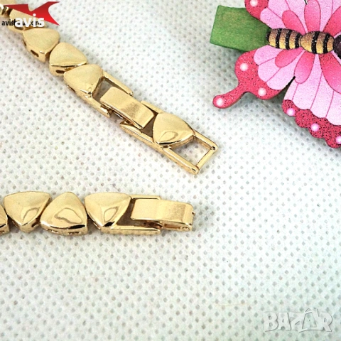 Гривна с 14К златно покритие 234870, снимка 2 - Гривни - 54087068