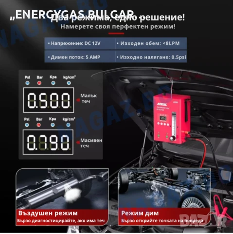Машина за пушек / Димогенератор ANCEL L3000/Автодиагностика тест с ДИМ, снимка 4 - Аксесоари и консумативи - 50587458