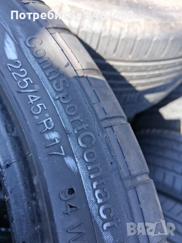17цола спорт пакет 255 40 и 225 45 17 Континентал 4броя летни , снимка 5 - Гуми и джанти - 54097232