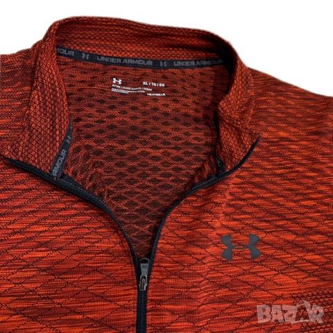 Оригинална мъжка блуза Under Armour Vanish Seamless 1/2 Zip | XL размер, снимка 5 - Блузи - 46675519