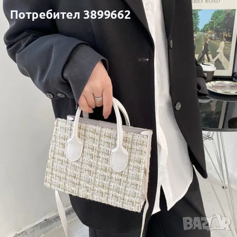 Дамска чанта, бяла, снимка 3 - Чанти - 45191603