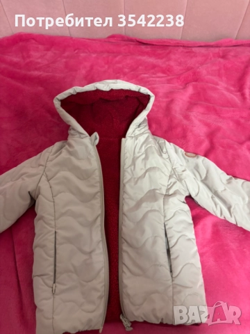 Детско зимно яке Okaidi с две лица. Размер 6 години, 116. Два броя. 