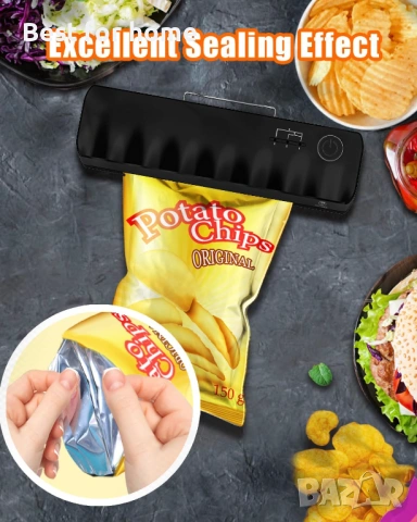Мини акумулаторна машина за запечатване на торбички, снимка 7 - Друга електроника - 53632996