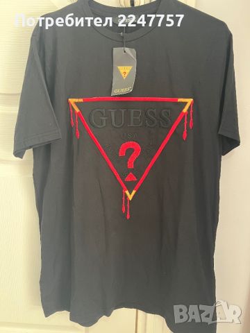 Мъжка тениска GUESS размер М, снимка 2 - Тениски - 45542256
