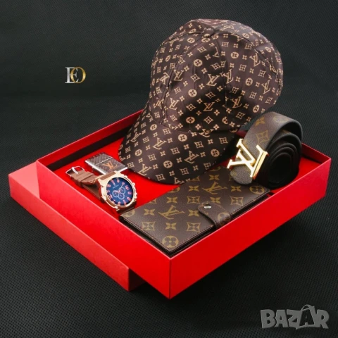 подаръчни комплекти hermes gucci guess louis vuitton adidas , снимка 17 - Подаръци за мъже - 51401908