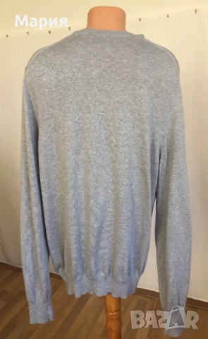 ХЛ / ХХЛ Burberry Brit Мъжка Оригинална Жилетка 100% Памук Бърбъри Брит Сива , снимка 16 - Пуловери - 51966556