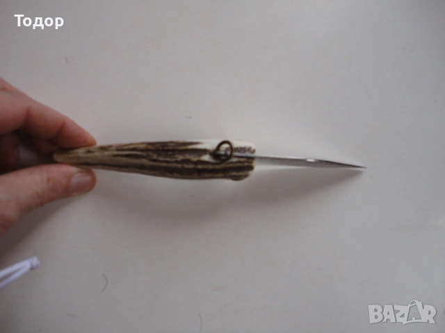 Майсторска сойка нож рог Тодор Димитров 8, снимка 5 - Ножове - 54095844