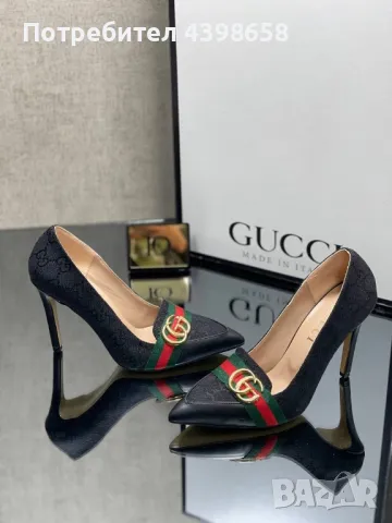 Дамски обувки на ток Gucci, снимка 3 - Дамски елегантни обувки - 49421441